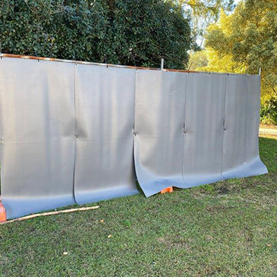Acoustic Fence Wrap 2.1 Grey (With Grommets)