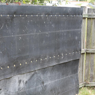 Acoustic Fence Wrap – Retro Fit System 5m