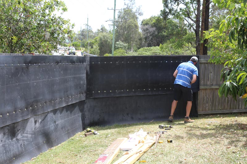 How to soundproof a fence with Acoustic Fence Wrap